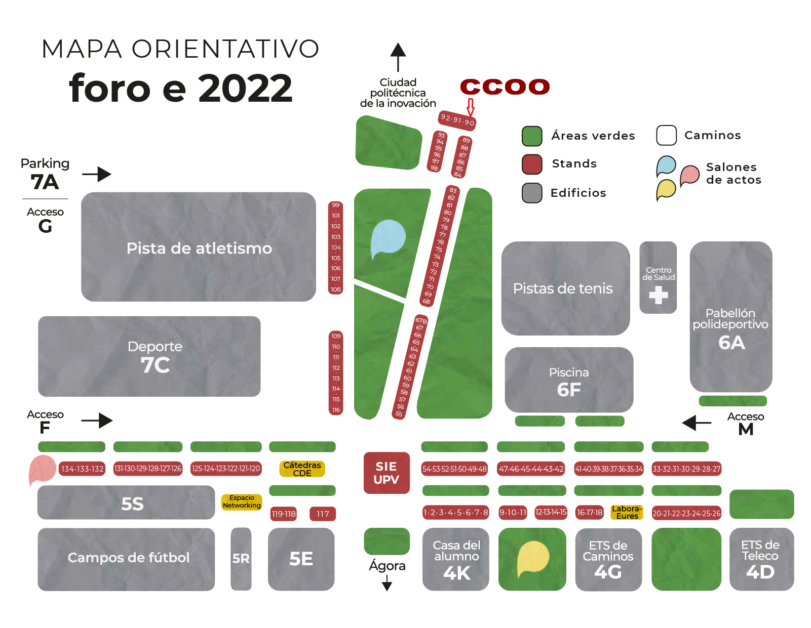 2022 Foro Empleo plano Stands
